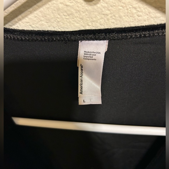 Deep V-Neck Black Long Sleeve Dress - Picture 3 of 3